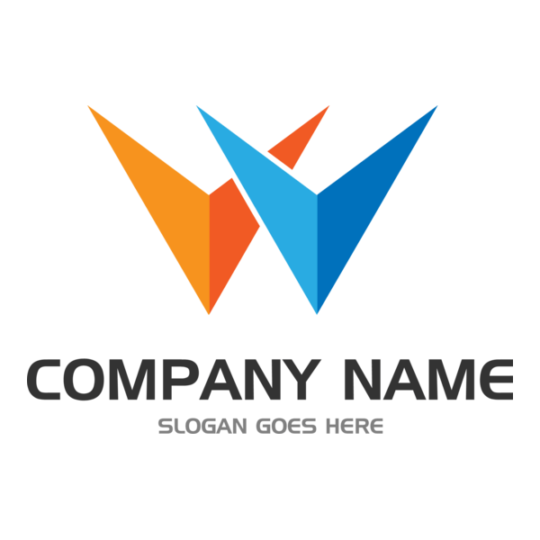 W Letter Company Logo PNG Vector