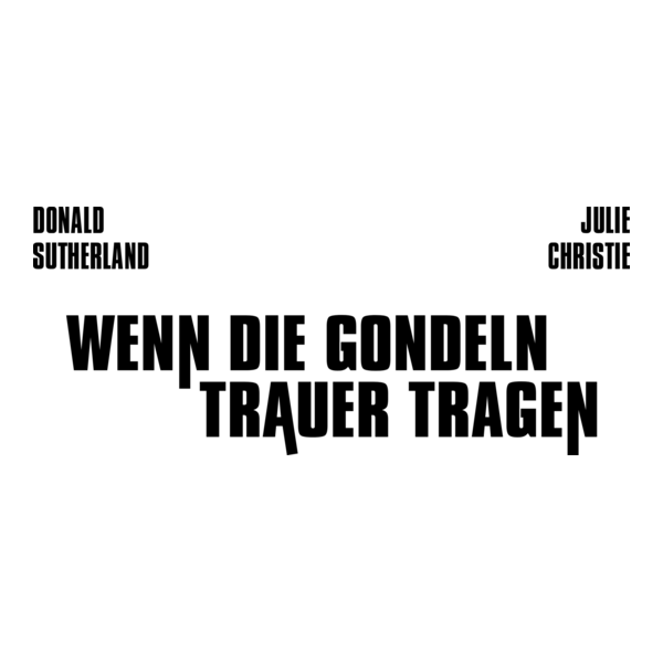 Wenn die Gondeln Trauer tragen Logo PNG Vector