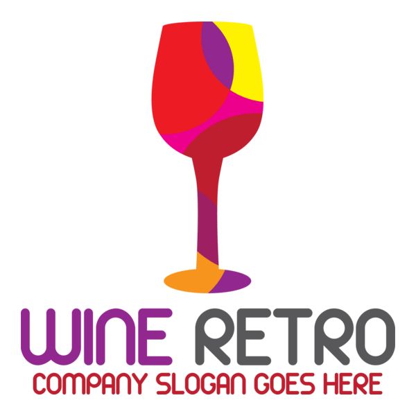 Wine retro Logo PNG Vector
