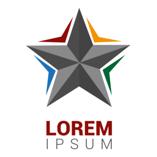 Abstract Star Logo PNG Vector