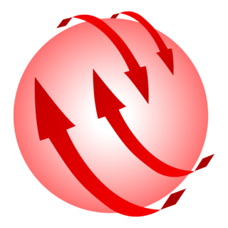 Arrows circling the circle Logo PNG Vector