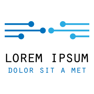 Blue Dot Technology Logo PNG Vector