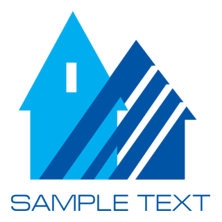 Blue House Logo PNG Vector