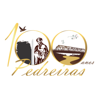CENTENÁRIO DE PEDREIRAS 100 ANOS Logo PNG Vector