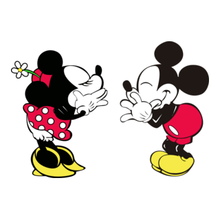 Classic Mickey and Minnie Logo PNG Vector