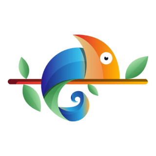 Colorful Bird Logo PNG Vector