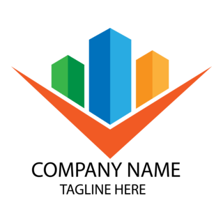 Colorful Building Logo PNG Vector