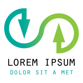 Colorful Green Abstract Shape Logo PNG Vector