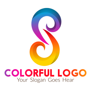 Colorful S Letter Logo PNG Vector