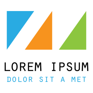 Colorful Triangels Logo PNG Vector