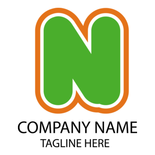 Company N Letter Logo PNG Vector