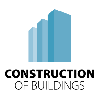 Construction of Buildings Logo PNG Vector