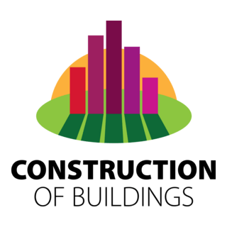 Construction of Buildings Logo PNG Vector