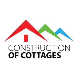Construction of Cottages Logo PNG Vector