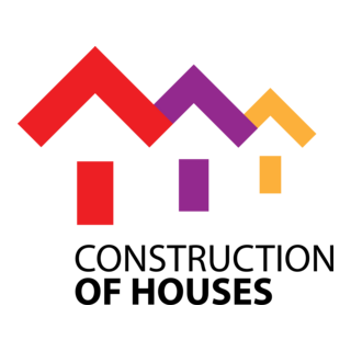 Construction of Houses Logo PNG Vector