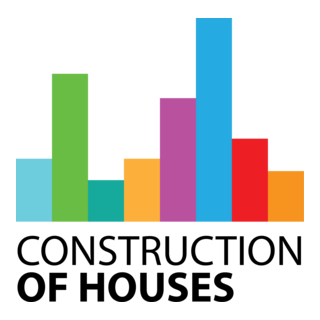 Construction of Houses Logo PNG Vector