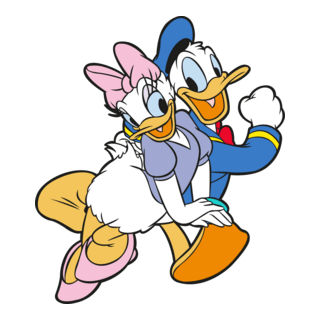 Daisy and Donald Duck Logo PNG Vector