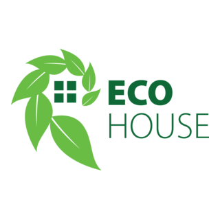 Eco House Logo PNG Vector