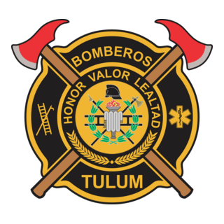 Escudo de Bomberos TULUM Logo PNG Vector