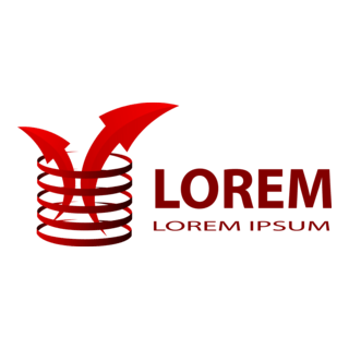 Financial red arrows Logo PNG Vector