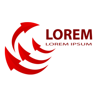 Financial red arrows Logo PNG Vector