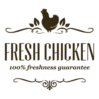 Fresh Chicken Logo PNG Vector