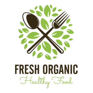 Fresh Organic Logo PNG Vector