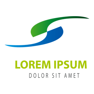 Green and Blue Abstract Shape Logo PNG Vector