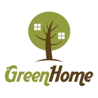 Green Home Logo PNG Vector