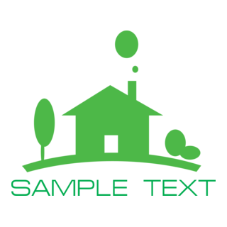 Green House Logo PNG Vector