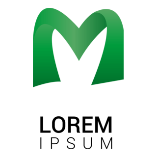 Green M Letter Logo PNG Vector