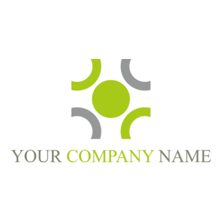 Green Shape Logo PNG Vector