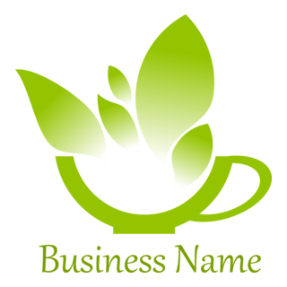 Green Tea Logo PNG Vector