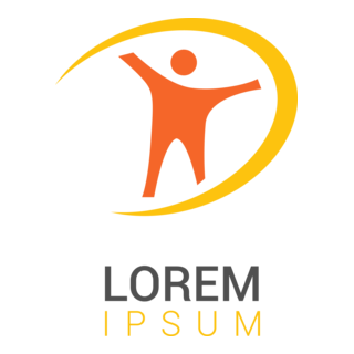 Happy Human Logo PNG Vector