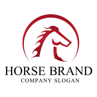 Horse Brand Logo PNG Vector