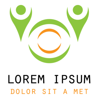 Human Abstract Silhouette Logo PNG Vector