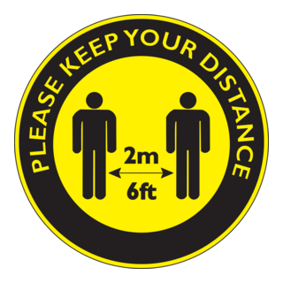 KEEP DISTANCE Logo PNG Vector
