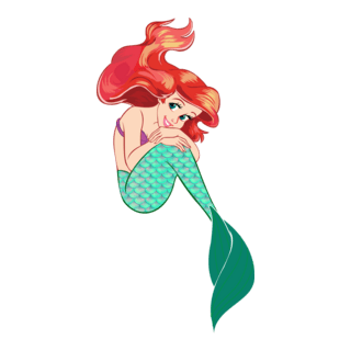 Little Mermaid Logo PNG Vector