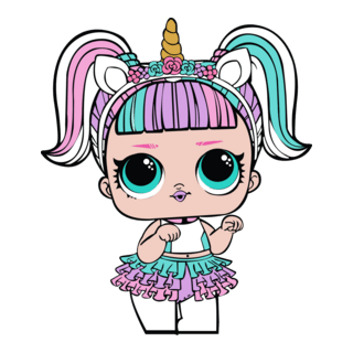 Lol Surprise Unicorn Logo PNG Vector