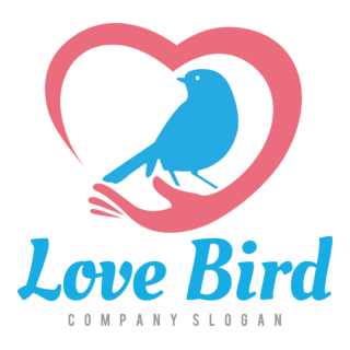 Love Bird Logo PNG Vector