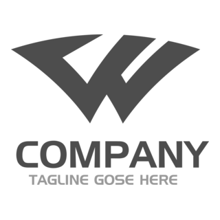 Modern Letter W Logo PNG Vector