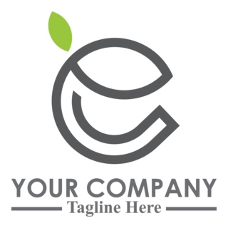 Natural letter e line Logo PNG Vector