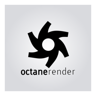 Octane render 3D Logo PNG Vector