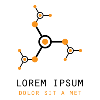 Orange Dot Technology Logo PNG Vector