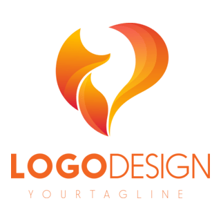 Orange Shape Logo PNG Vector