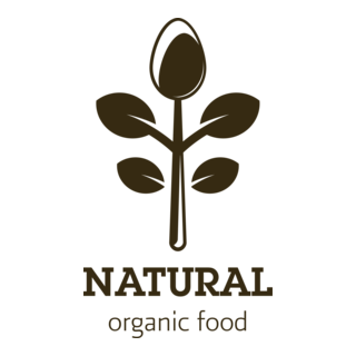 Organic Natural Food Logo PNG Vector