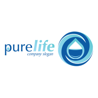 Pure Life Logo PNG Vector
