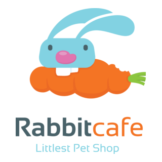 Rabbit Cafe Logo PNG Vector