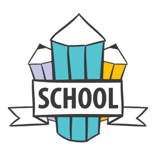 School Pens Logo PNG Vector