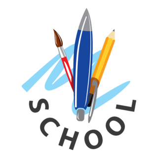 School Pens Logo PNG Vector